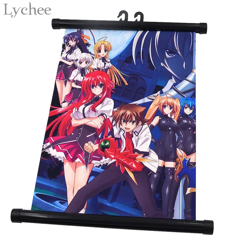 

Lychee Anime Wall Scroll Poster High School DXD Rias Gremory Canvas Scroll Painting Home Wall Print Modern Art Decor Poster