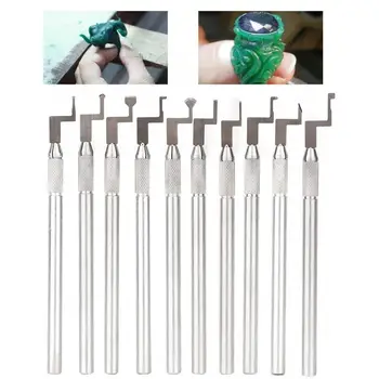 

10Pcs DIY Wax Carving Pen Metal Engraving Knife Jewelry Making Tool Jewelry Carving Knife For Jeweler Making High Quality