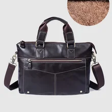 CARANFIER Мужские портфели, деловые сумки через плечо, Сумки из натуральной яловой кожи, Классические мужские дорожные сумки-мессенджеры