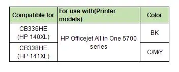 YOTAT 1 шт. для hp 140 remanudactured картридж с чернилами для hp 140XL для hp Officejet все в одном серии 5700