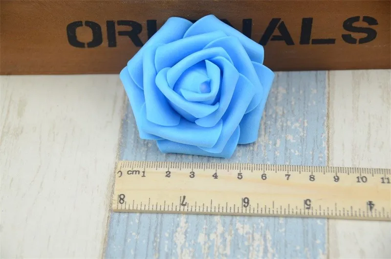 10pcs 6cm PE Foam Artificial Rose Flower Heads For Wedding Home Party Decoration DIY Garland Craft supplies Fake Flowers Ball