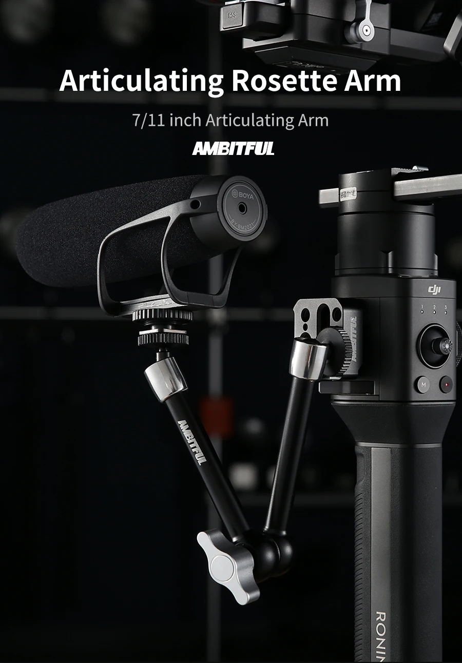 AMBITFUL DSLR 7" Articulating Rosette Magic Arm