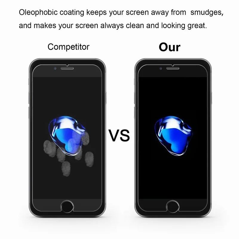 Ascromy 2PCS For iPhone 8 7 6s 6 S Plus Screen Protector with Installation Tools Tempered Glass ScreenProtector for iPhone 8Plus (4)