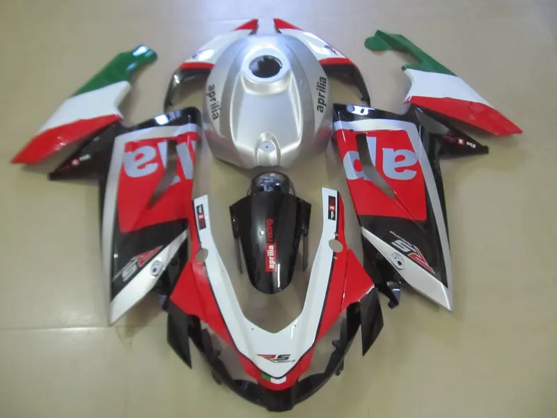 Набор обтекателей для Aprilia RS125 06 07 08 09 10 11 RS 125 2006 2010 2011 серебристый красный черный