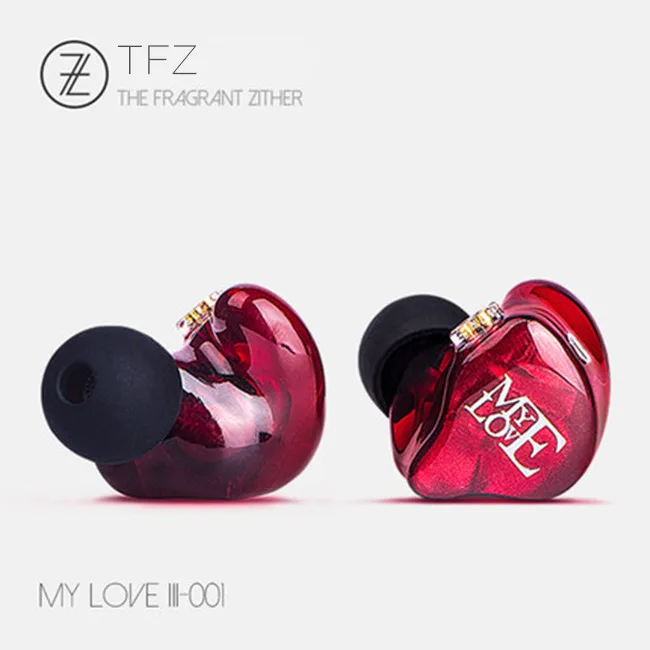 Ароматный Zither TFZ MY LOVE 3 III HIFI монитор в ухо наушник Графен двойной движущийся круг со съемным кабелем - Цвет: red