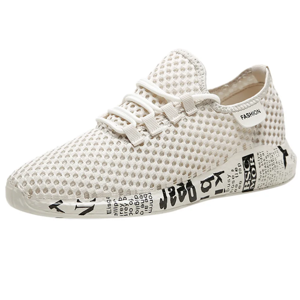 2019 Summer men's flying woven mesh breathable sports shoes platform lightweight non-slip comfort sneakers homens for male 40J14 (3)
