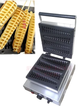 

Free shipping 2 pcs/lots 110v 220v Lolly Waffle Making Machine Pine Shape Waffle Maker With Recipe Waffle Stick
