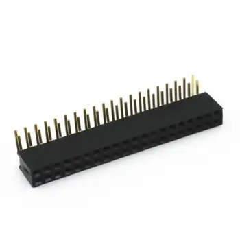 

5PCS 2.54mm Double Row 2X20 40Pin Female Right Angle Header Socket Pin Strip