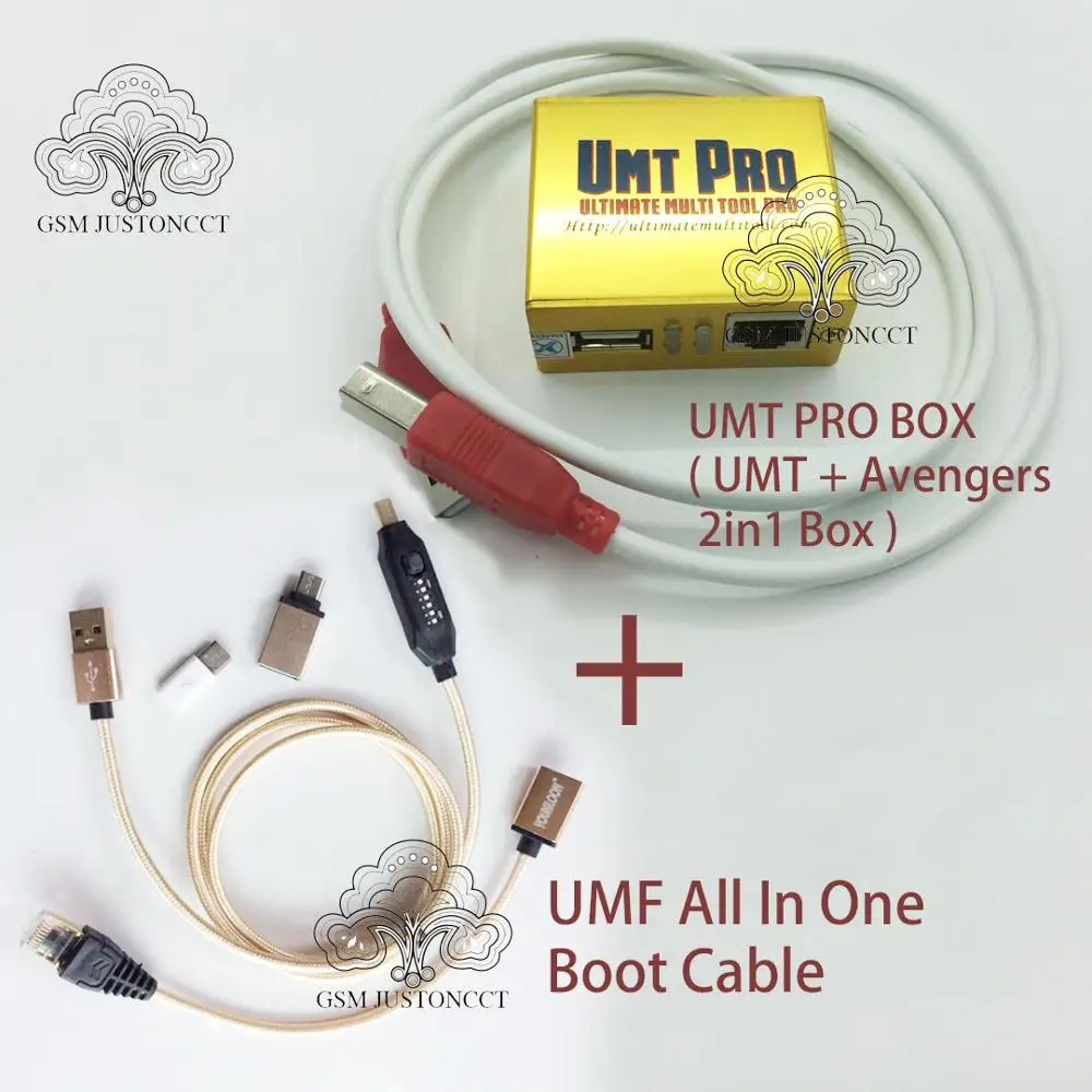 2019 Новые 100% оригинал UMT Pro Box + Мстители 2in1 коробка с 1 взаимный обмен данными между компьютером и периферийными устройствами кабели + все