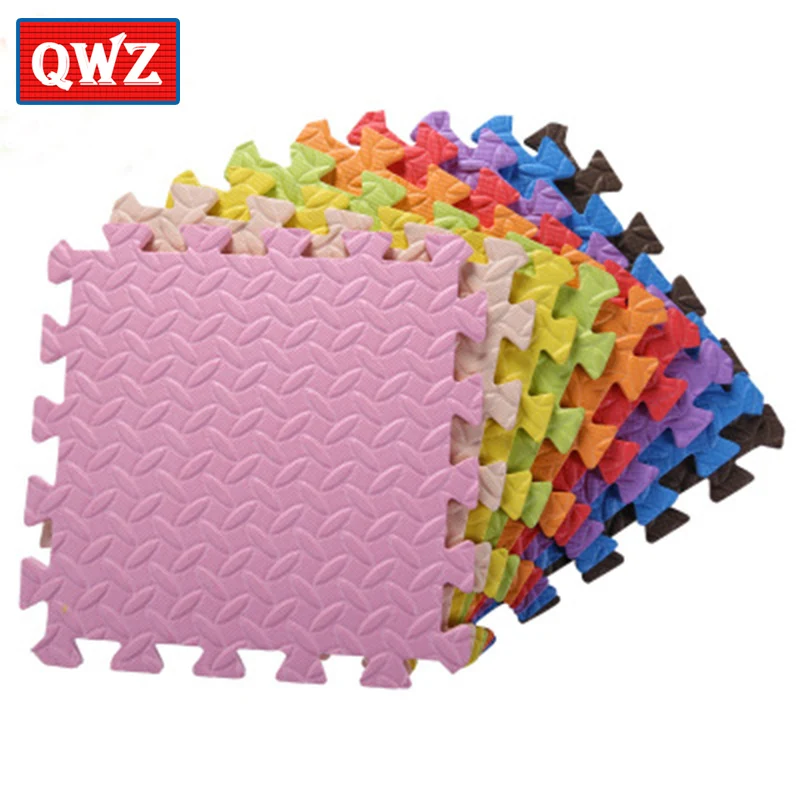 QWZ 30X30cm 9pcs/lot Baby EVA Foam Interlocking Exercise Gym Floor Play
