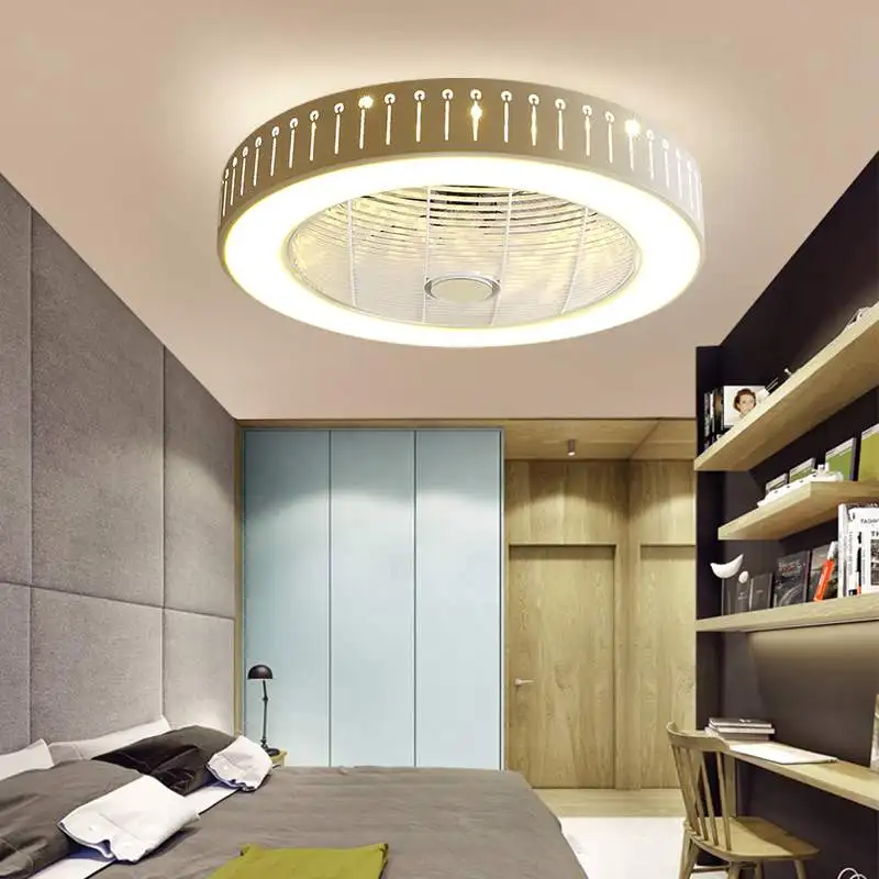 

New Trendy LED Ceiling fans lights Timming with 3 colors Lighting& 3 gear wind speed fan light with remote control AC160-260V