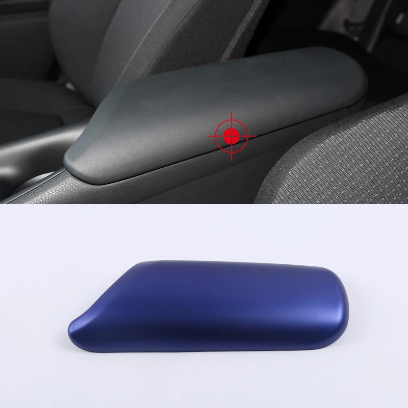 1pcs Carbon Fiber Inner Armrest Box Cover Trim fit for Toyota C-HR CHR 2016-2019