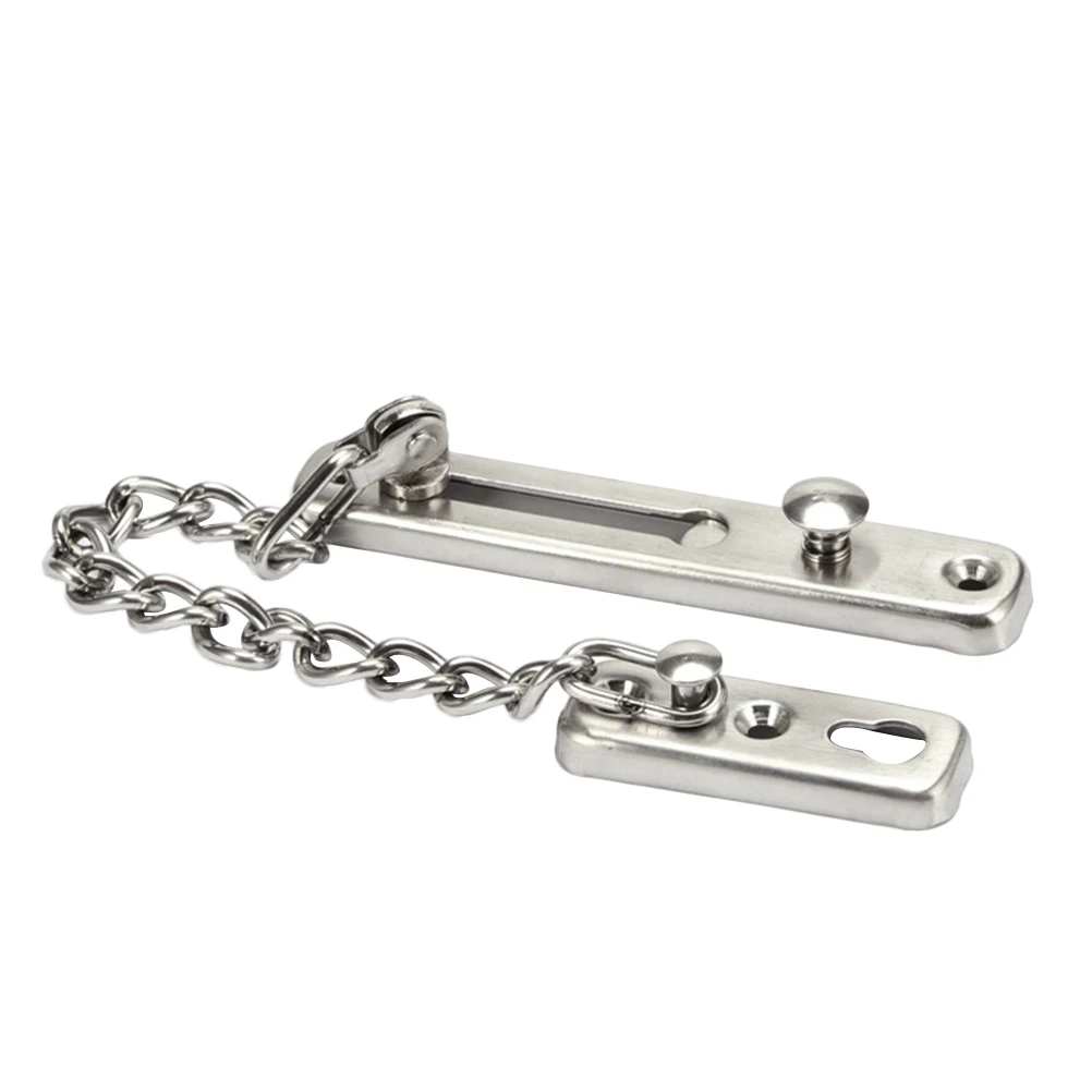 1 PC Door Lock Chain Durable Stainless Steel Security Replacement Thickened Latch Lock Door Chain Guard latch lock