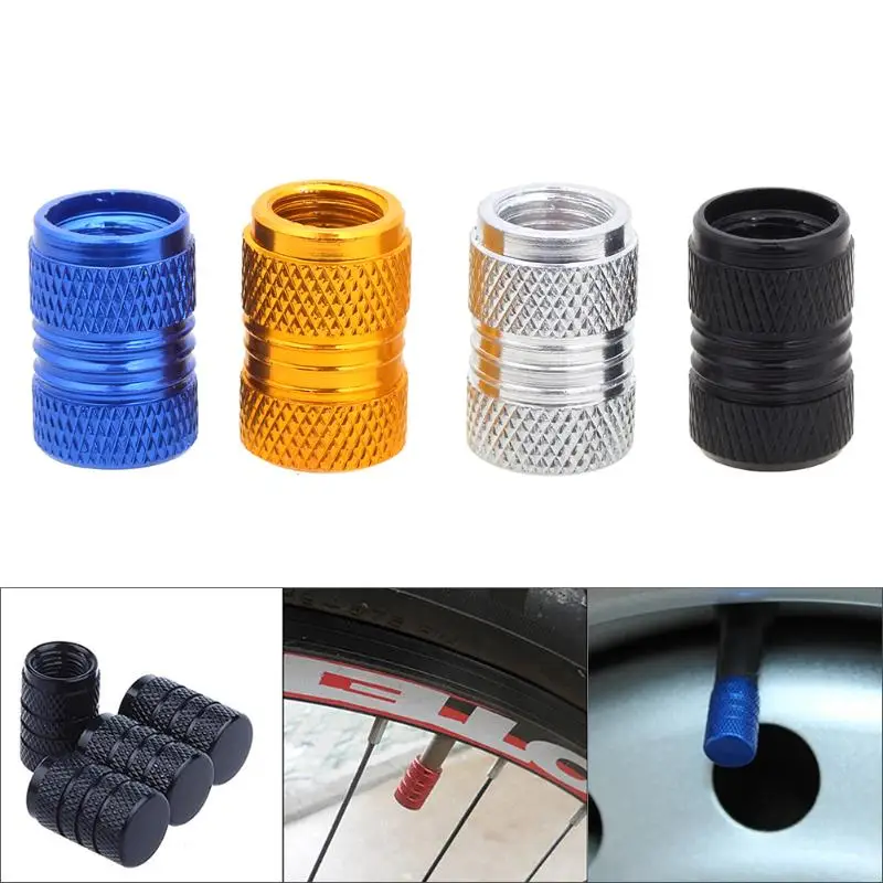 

New 4pcs/set Aluminum Alloy Car Truck Bike Bicycle Motorcycle Tyre Air Wheel Valve Stem Caps High Quality Car Wheel Accessories