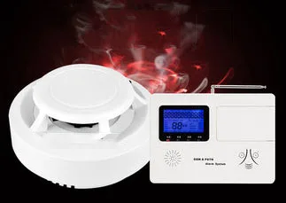 

Smoke induction fire 3C certification home fire independent wireless GSM remote telephone detection system alarm