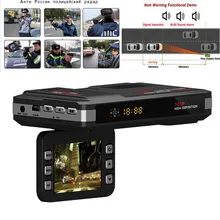 Best Rusian Voice Radar Detector dvr camera Anti Car dvr Radar Detector Car dvr recorder HD 720P GPS Logger Video Recorder