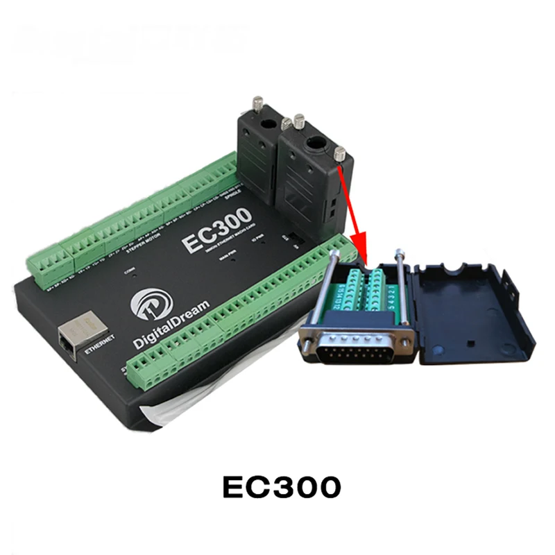 Плата управления движением EC300 Ethernet 3/4/5/6 Axis Mach3 CNC 300 кГц 24 В DC поддержка