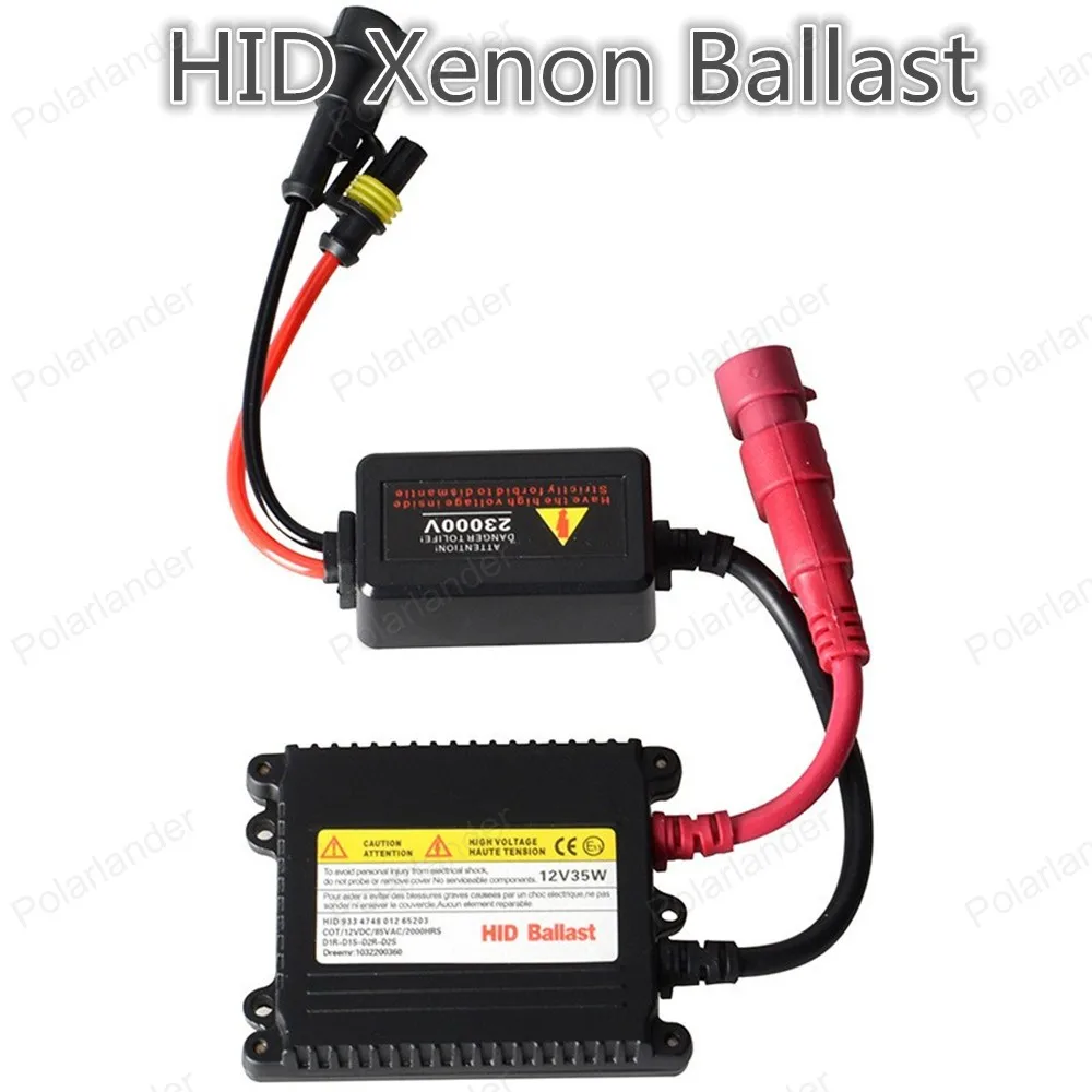 Polarlander 2pcs New Slim 35W AC HID Ballast Quick Start for XENON Conversion Kit Black Ballast
