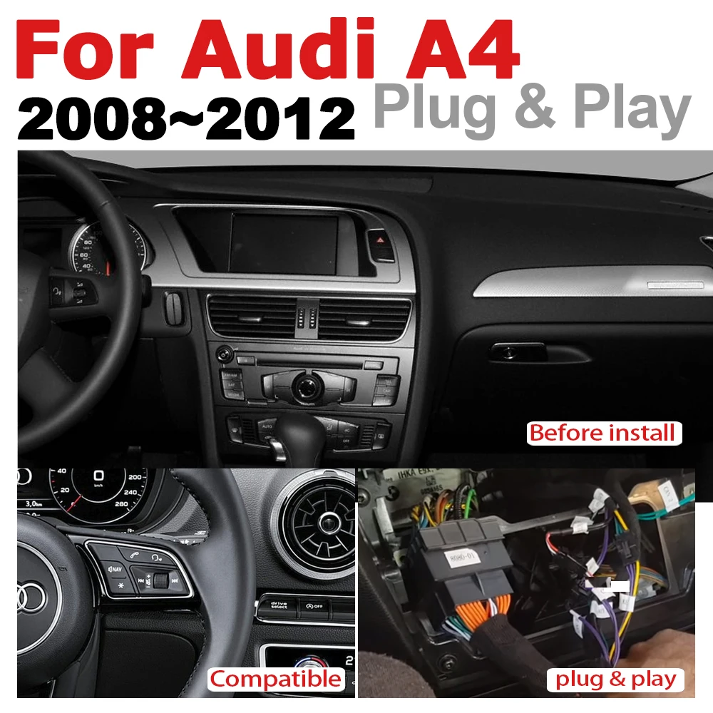Top Android 7.0 up Car Multimedia player For Audi A4 8K 2008~2012 MMI WiFi GPS Navi Map Stereo Bluetooth 1080p IPS Screen 3 Top Android 7.0 up Car Multimedia player For Audi A4 8K 2008~2012 MMI WiFi GPS Navi Map Stereo Bluetooth 1080p IPS Screen 3