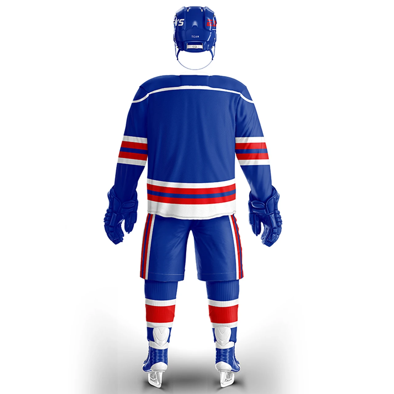 EALER рейнджеры хоккейный свитер для практики с логотипом E036 под заказ любое имя и номер