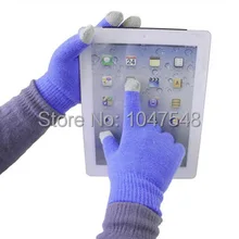 New Winter fashion Unisex men women Touch Screen Stretchy Soft Warm Knit Wool Gloves Mittens for Mobile Phone Tablet Pad