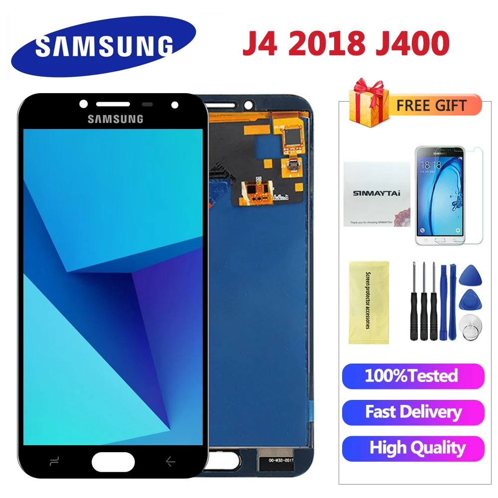 

J4 Display Touch Screen Digitizer Assembly For Samsung Galaxy J4 2018 J400 j400F LCD Display J400F/DS Display Screen Replacement