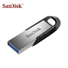 Подлинный флеш-накопитель SanDisk Ultra Flair USB 3,0, 16 ГБ, 32 ГБ, 64 ГБ, 128 ГБ, флеш-накопитель, карта памяти для стола