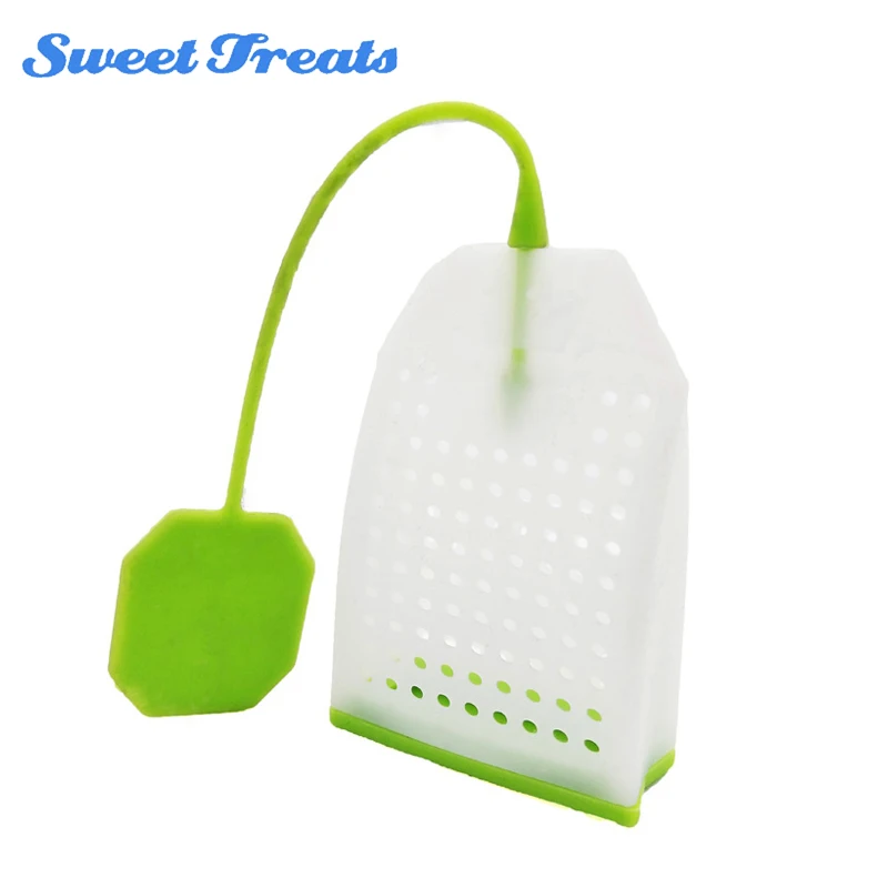 

Sweettreats Bag Style Silicone Tea Strainer Herbal Spice Infuser Filter Diffuser Kitchen Home Life Green Bule Yellow Purple