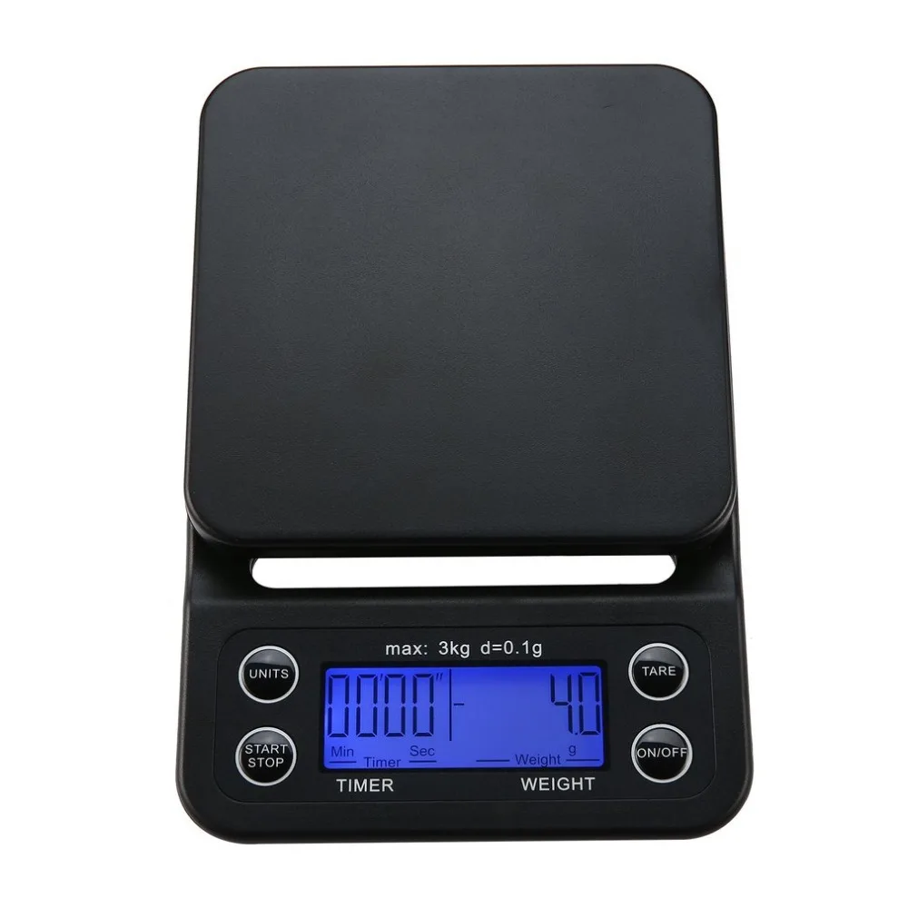 Digital Electronic Coffee Scale 3kg/0.1g Electronic Platform Scale with