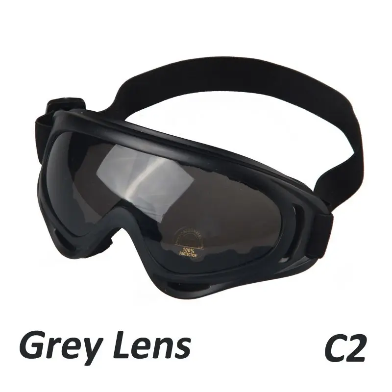 Военные очки с защитой от ультрафиолета, зимние спортивные очки для сноуборда, лыж, катания на коньках, очки для катания на лыжах, мотоциклетные очки, цветные линзы - Цвет: C2