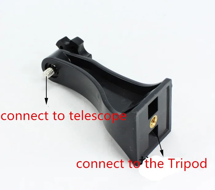 البلاستيك مناظير تلسكوب ترايبود موصل جبل حامل مخصصة محول