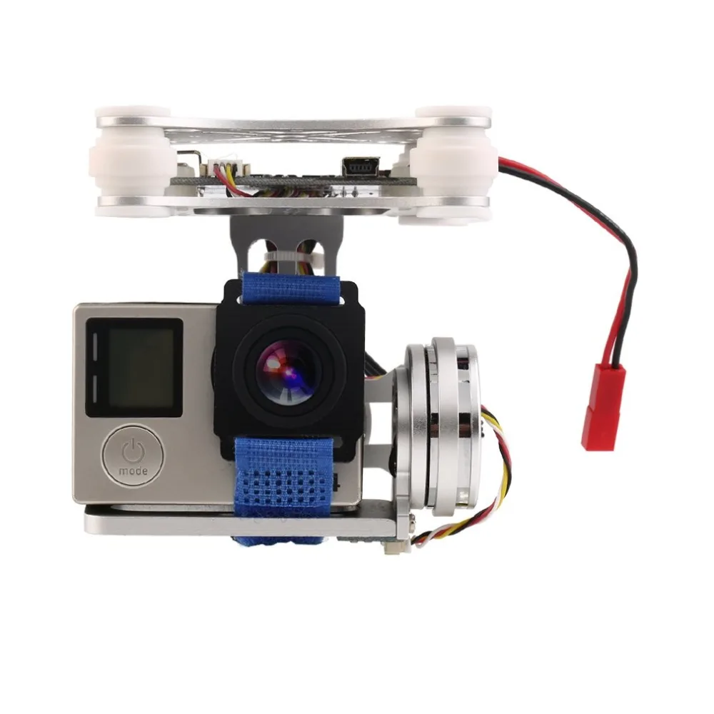 

Silver FPV 2 Axle Brushless Gimbal With Controller For DJI Phantom GoPro 3 4