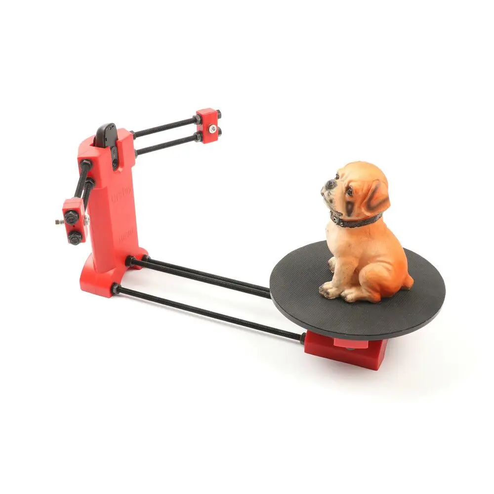 Дешево HE3D ciclop лазерный с открытым исходным кодом DIY 3d сканер комплект, новые красные части для литья под давлением, для 3d принтера