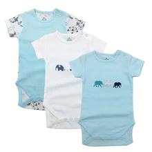 Brand New 0-24M Newborn Infant Kids Baby Girls Boys Solid Ribbed Bodysuits Short Sleeve Knit Solid Jumpsuit Summer Clothes Brand New 0-24M Newborn Infant Kids Baby Girls Boys Solid Ribbed Bodysuits Short Sleeve Knit Solid Jumpsuit Summer Clothes