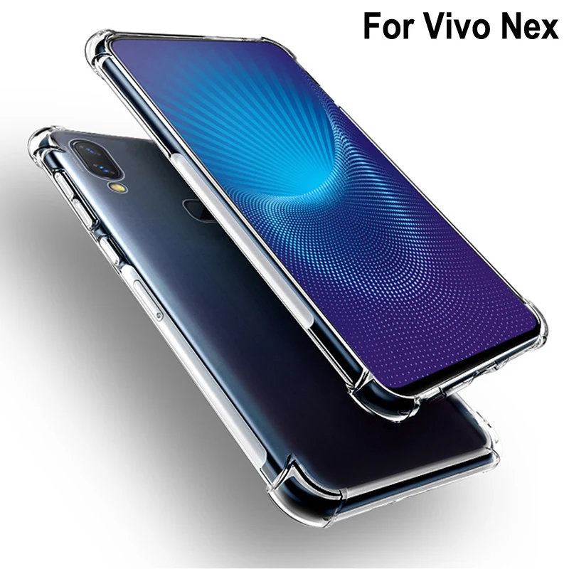 

Luxury Shockproof Clear Soft Case Capa For Vivo Nex Phone Cases Airbag drop Silicone Back Cover 6.59'' VivoNex Phone Shell