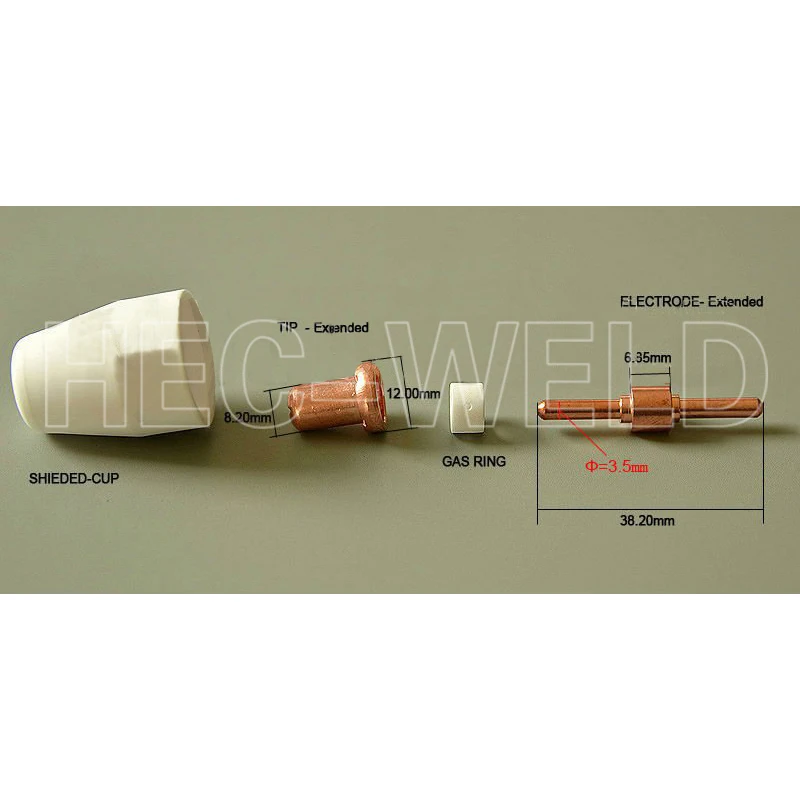 PT-31 LG-40 Plasma Cutter Cutting Torch Consumables Extended KIT 250PK