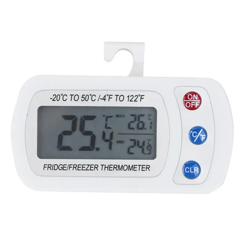 

1 PC High Precision Thermometer Water-Proof Refrigerator Thermometer Electronic Temperature Measuring Tool With Battery