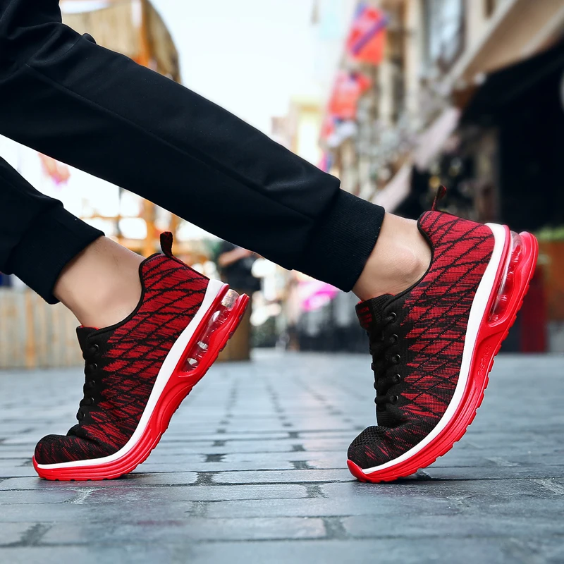 

TULUO Summer Light Men Free Running Shoes Women Sneakers Breathable Mesh Lace-up Trainers Walking Jogging Outdoor Sport Shoes