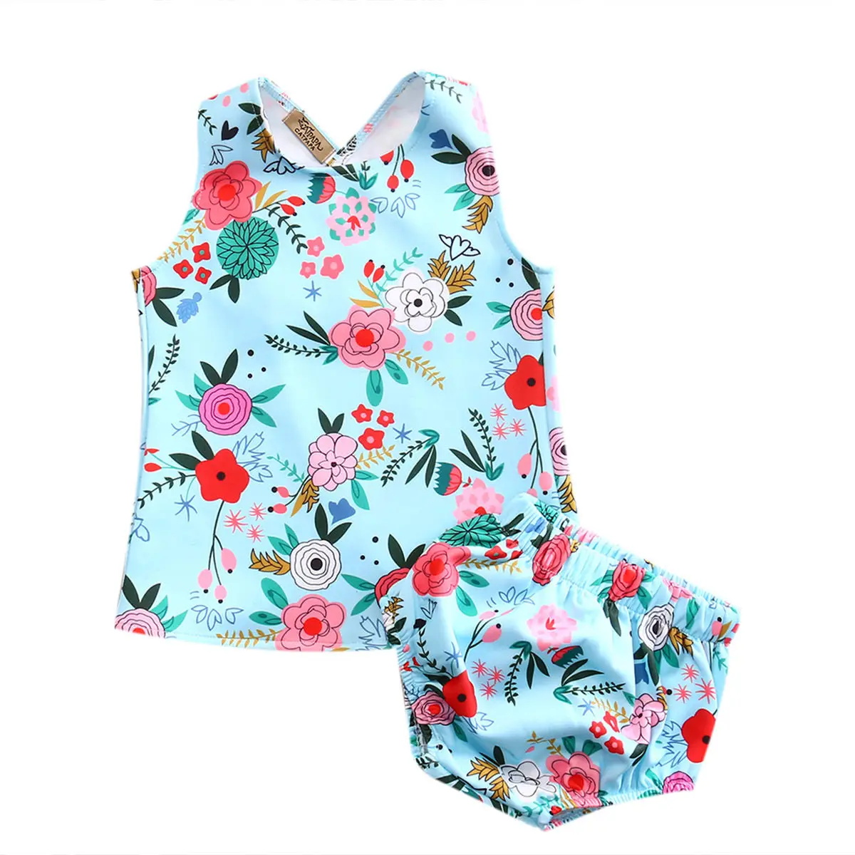 Emmababy/комплект из 2 предметов Одежда для новорожденных девочек летние топы без