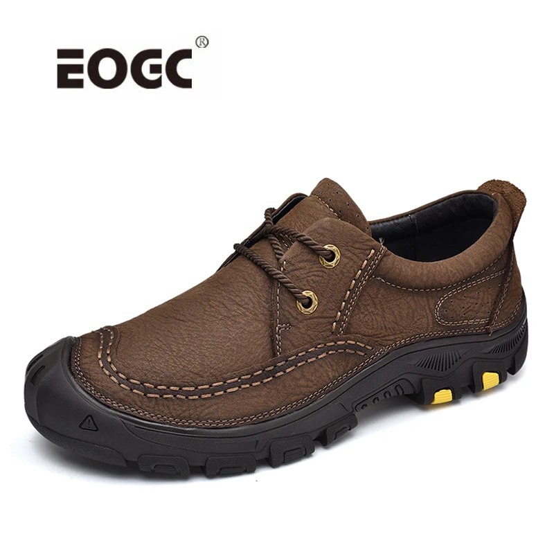 Main Pour ardoisé Cuir Hommes Qualité Vache Naturel Bottines Noir Rétro Automne marron Printemps Sortie gris forme De Plate En Top Chaussures yfgY76b
