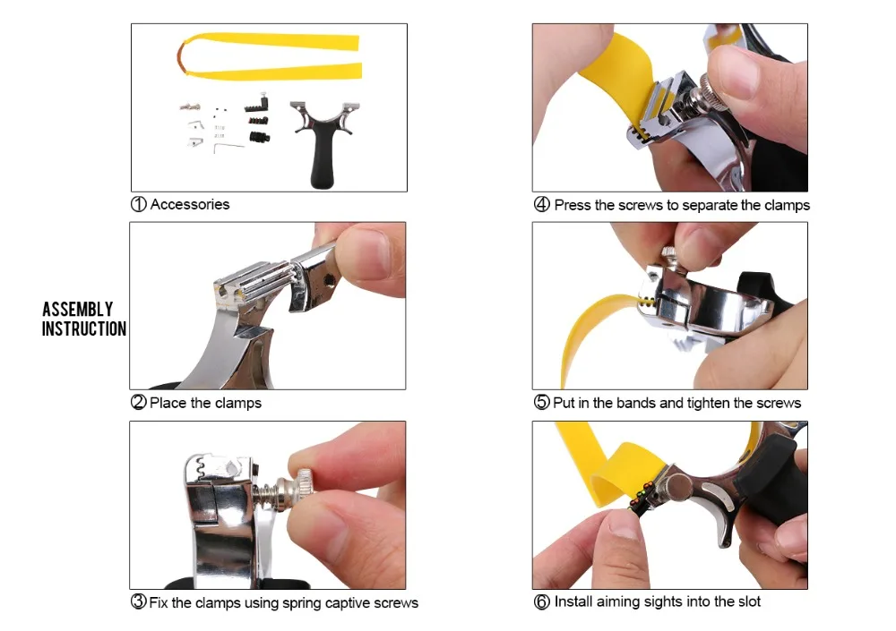 4 цвета Профессиональный Мощный Магниевый сплав Sling Shot несколько прицел Рогатка для охотничья стрельба, катапульты и игры