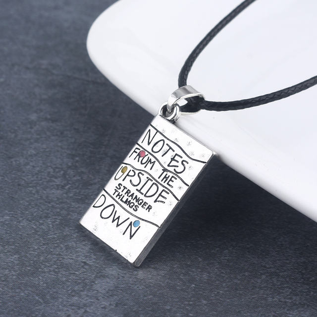 STRANGER THINGS NOTES FROM THE UPSIDE DOWN NECKLACE