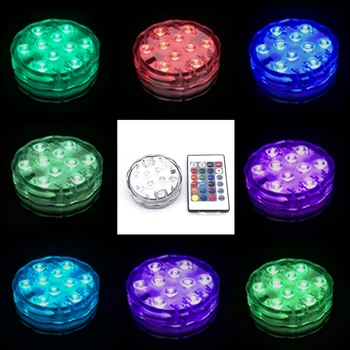 Narguile Nargile Chicha Accessories Festive Party Decoration With Remote Control Hookah Shisha LED Light RGB 16 Colors TDENG0005