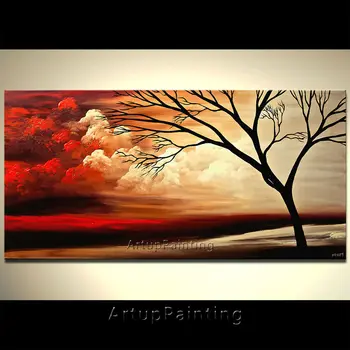 

Hand painted Canvas Oil painting Wall Pictures for Living room wall decor art canvas painting palette knife landscape 40