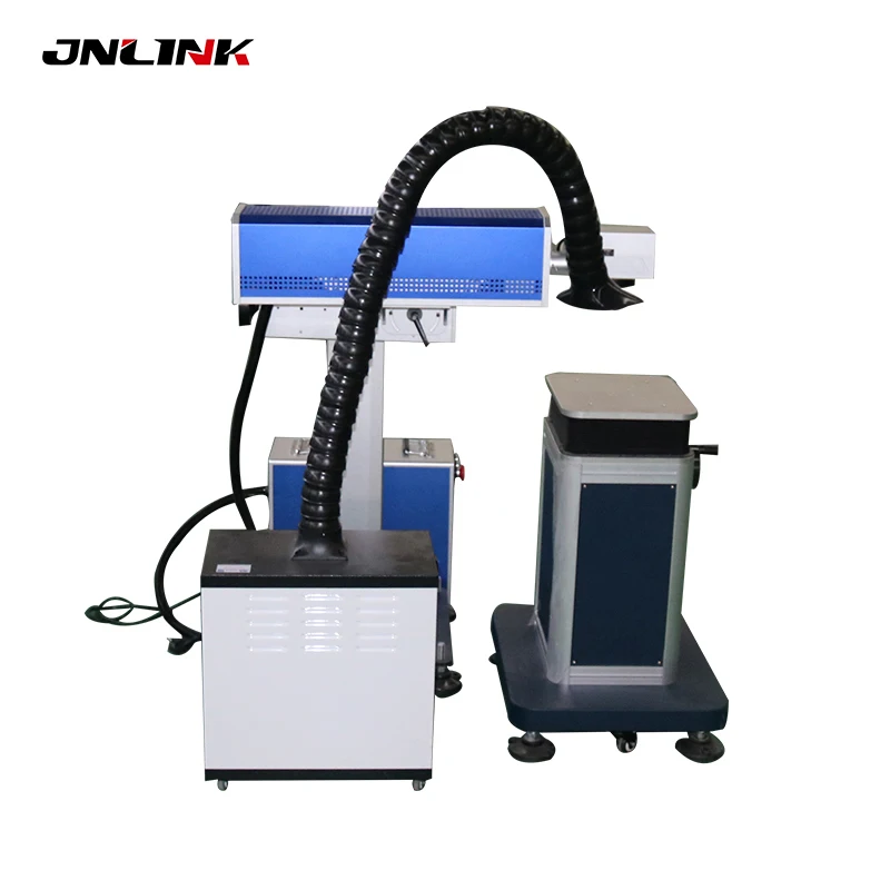 JNLINK Co2 лазерная маркировочная машина онлайн Летающий Тип для производственной