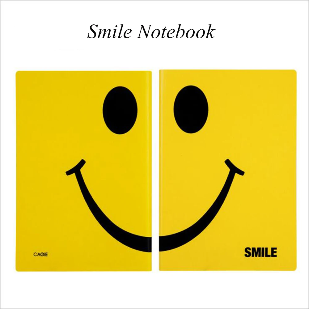 

Creative A5 Smile Leather Notebook Kawaii Daily Office School Stationery Planner Cute Travel Organizer Laugh Journals Diary