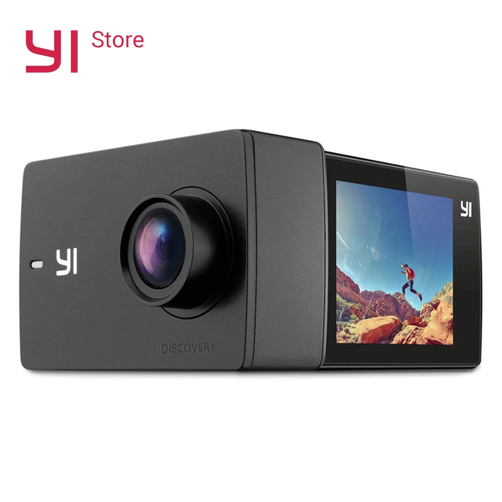 

YI Discovery Action Camera Sports Cam 2.0" LCD Touchscreen WIFI 4K/20fps 8MP 150 Degree Wide-angle APP Support International Ver