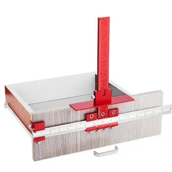 

Alloy T-shaped Ruler Multifunctional Furniture Woodworking Hole Locator Woodworking Auxiliary Installation Tool T-shaped Ruler
