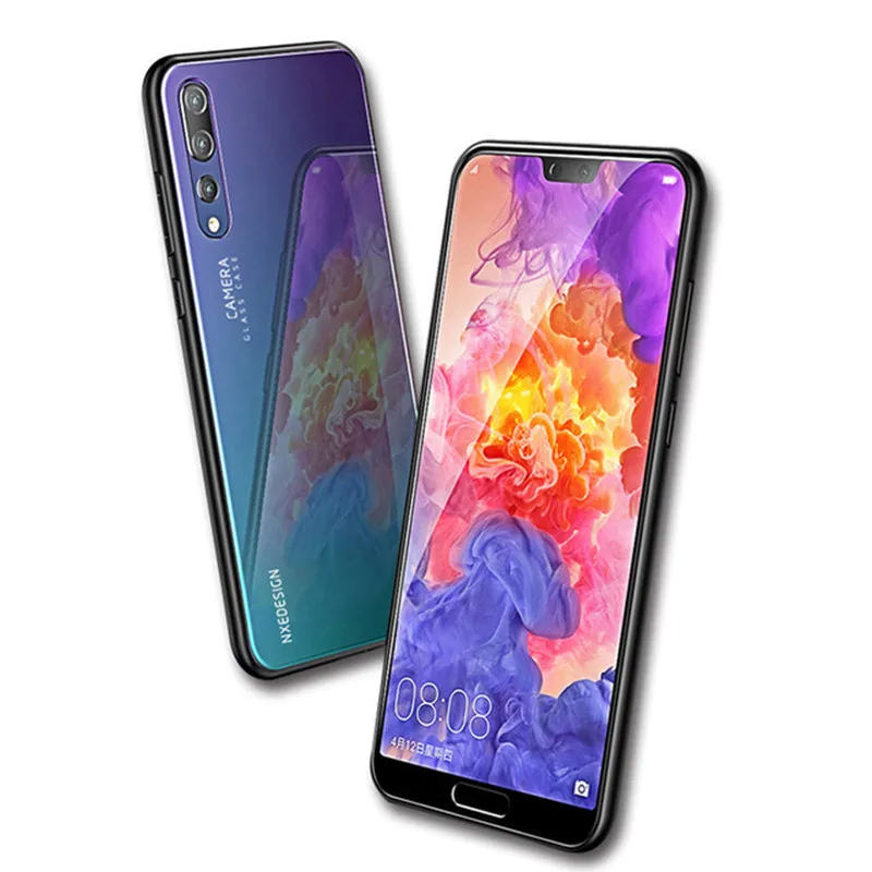 Чехол из закаленного стекла для телефона Huawei honor gradient P30/P30pro case/p30 lite p20/P20 Pro/P20 Mate20