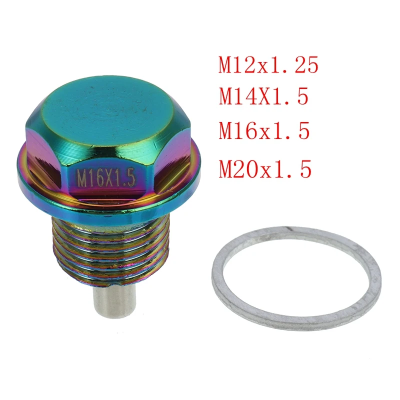 M12 x 1 25 M16x1.5 M14X1.5 магнитный двигатель масляный поддон сливной фильтр адсорбционный